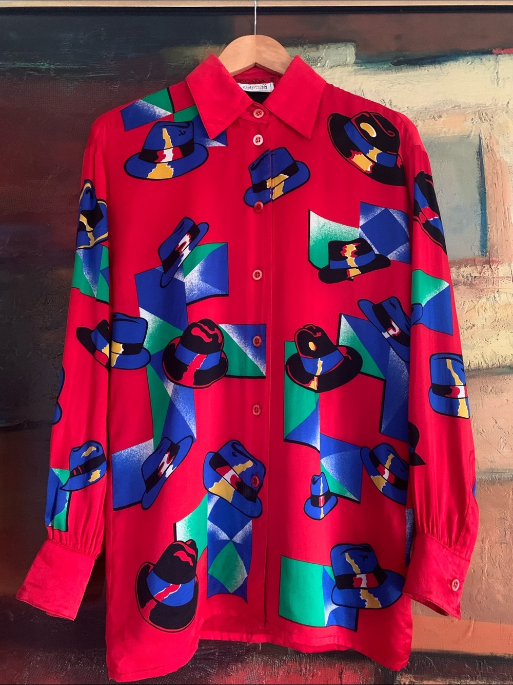 Vintage ESCADA Margaretha Ley for Bergdorf Goodman, Silk Blouse, PTP 21”